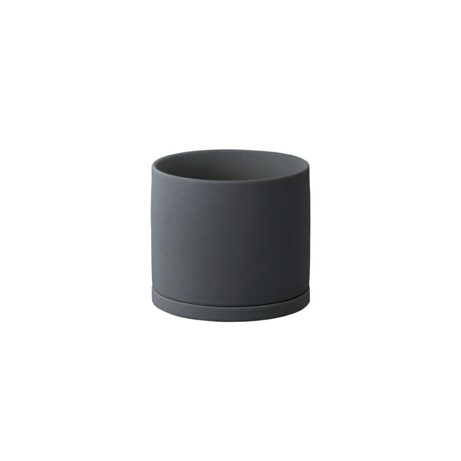 Accents KINTO | Plant Pot 191_ 105Mm / 4In Dark Grey