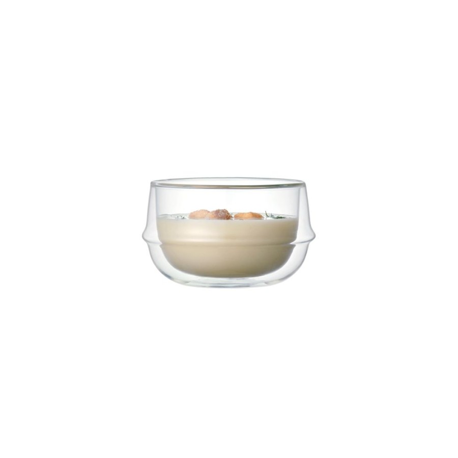 Drinkware KINTO | Kronos Double Wall Soup Bowl 330Ml Clear