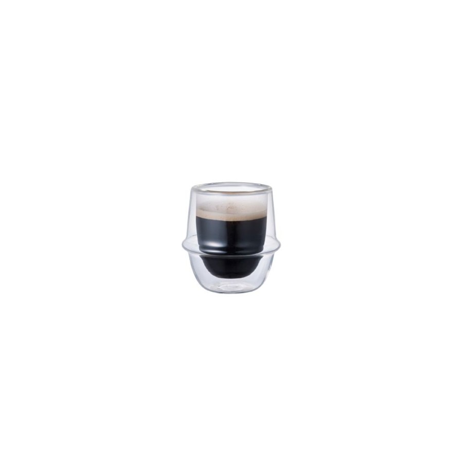 Drinkware KINTO | Kronos Double Wall Espresso Cup 80Ml Clear