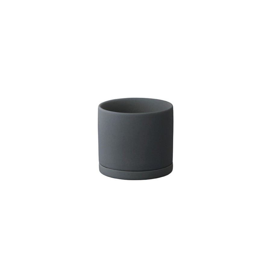 Accents KINTO | Plant Pot 191_ 85Mm / 3In Dark Grey