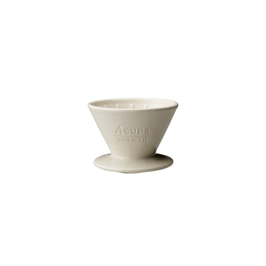 Coffee & Tea KINTO | Scs Porcelain Brewer 4-Cup White