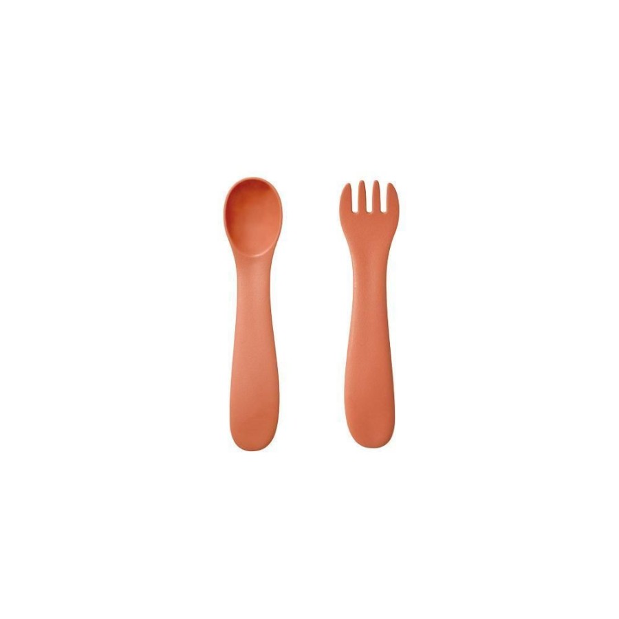 Drinkware KINTO | Bonbo Spoon & Fork Blue Grey