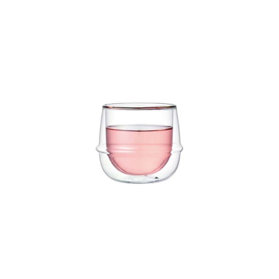 Drinkware KINTO | Kronos Double Wall Wine Glass 250Ml Clear