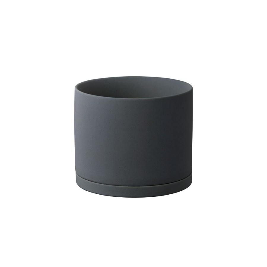 Accents KINTO | Plant Pot 191_ 135Mm / 5In Dark Grey