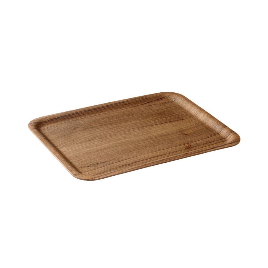 Table & Kitchen KINTO | Nonslip Tray 360X280Mm Teak