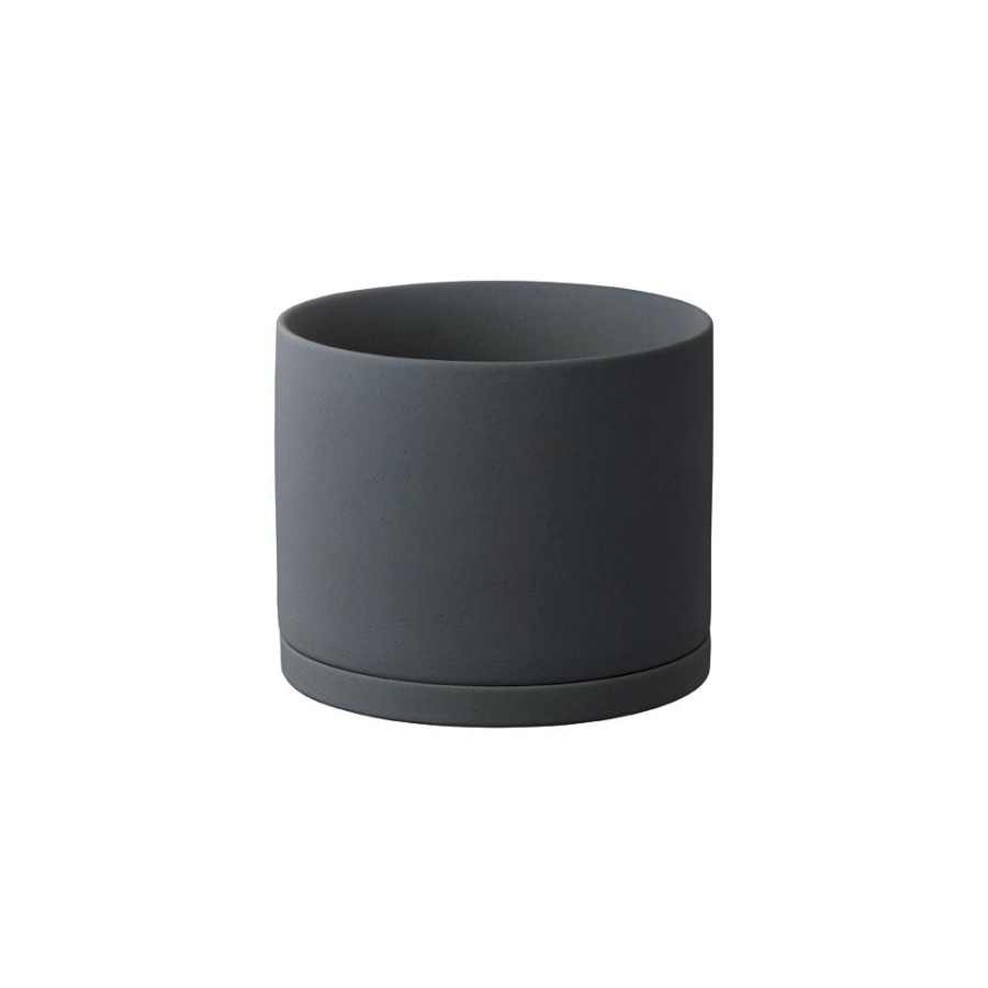 Accents KINTO | Plant Pot 191_ 135Mm / 5In Dark Grey